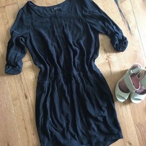 BCBG black midi length dress